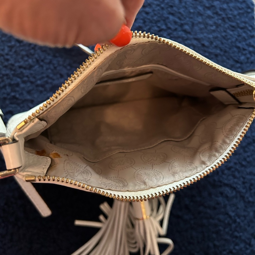 Michael Kors Camden white pebbled crossbody - Picture 6 of 10